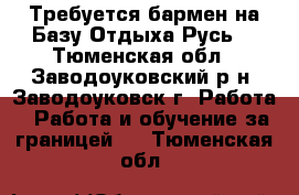 Требуется бармен на Базу Отдыха Русь. - Тюменская обл., Заводоуковский р-н, Заводоуковск г. Работа » Работа и обучение за границей   . Тюменская обл.